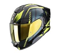 Scorpion Exo-530 Air Theras Casco integral, negro-amarillo, tamaño S para Hombres