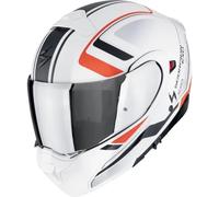 Scorpion Exo-930 EVO Ardens blanco mate, negro y rojo casco modular - Color: ROJO, Talla: Talla 2XL