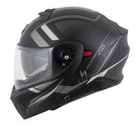 Scorpion EXO-930 Evo Ardens Casco, negro-plata, tamaño L para Hombres