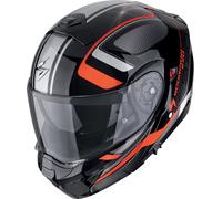 Scorpion EXO-930 Evo Ardens Casco, negro-rojo-plata, tamaño M para Hombres