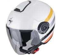 Scorpion EXO-City II Bee Casco Jet, blanco-amarillo, tamaño 2XL para Hombres