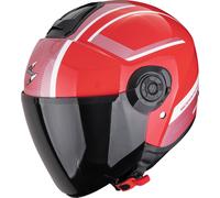 Scorpion Exo-City II Cosmos Casco Abierto, negro-blanco-rojo, tamaño S para Hombres