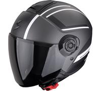 Scorpion EXO-City II Cosmos, casco abierto XL female Mate Gris Oscuro/Blanco