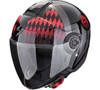 Scorpion Exo City II FC Bayern Casco Jet, negro-gris-rojo, tamaño L para Hombres