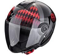 Scorpion Exo City II FC Bayern Casco Jet, negro-gris-rojo, tamaño XS 54 55