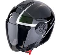 Scorpion EXO-City II Intercity, casco abierto M male Negro/Blanco/Lila/Verde