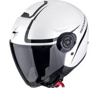 Scorpion EXO-City II Intercity Casco Jet, negro-blanco, tamaño 2XL para Hombres