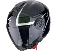 Scorpion EXO-City II Intercity Casco Jet, negro/verde, Talla L (58/59)