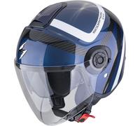 Scorpion EXO-City II Riva Casco a reacción, azul/negro, Talla XS (54)