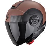 Scorpion Exo-City II Sheer Casco Abierto, negro-marrón, tamaño L para Hombres