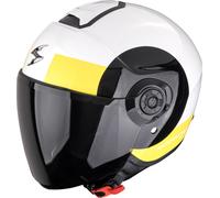 Scorpion EXO-City II Sheer, casco abierto XXL female Blanco/Negro/Amarillo