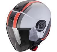 Scorpion Exo-City II Vel Casco Jet, negro/gris/rojo, Talla XXL (62/63)