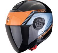 Scorpion Exo-City II Vita Casco Abierto, negro-azul-naranja, tamaño L para Hombres