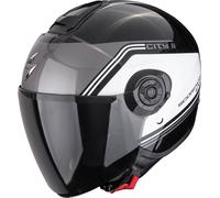 Scorpion Exo-City II Vita Casco Abierto, negro-gris-blanco, tamaño S para Hombres