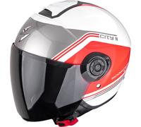 Scorpion EXO-City II Vita, casco abierto XXL female Blanco/Rojo/Plata
