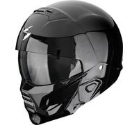 Scorpion EXO-Combat II Casco Abierto, negro, tamaño XS 54 55 para Hombres