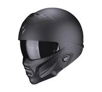 Scorpion, Exo-Combat Ii, Cascos Abiertos Y Modulares Para Motocicletas, Negro Mate, M, Admirador Unisex