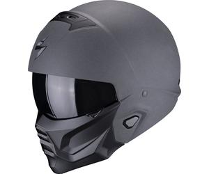 Scorpion EXO-Combat II Graphite, casco modular XS male Matt-Gris Oscuro