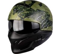 Scorpion Exo Combat Ratnik Helm, negro mate/verde, Talla S (55/56)