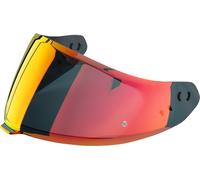 Visera de espejo roja Scorpion EXO-GT SP Air/EXO-530i Air/EXO-530 Air/EXO-1500 Air - KDS-F-03 original con tratamiento antiarañazos, anti-UV y predisposición Pinlock MaxVision