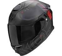 Scorpion EXO-GT SP Air Techlane Casco, negro-gris-rojo, tamaño XL para Hombres