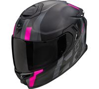 Scorpion EXO-GT SP Air Touradven Casco, negro mate/rosa, Talla M (57/58)