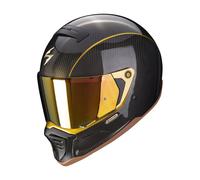 Scorpion EXO-HX1 Carbon SE Solid Gold Casco, negro/dorado, Talla L (59/60)