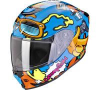 Scorpion Ex-JNR AIR FUN azul naranja Casco infantil 22.06 - Color: AZUL, Talla: Talla M