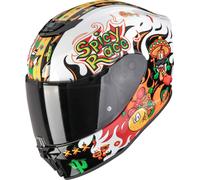 Scorpion Exo-JNR Air Yucatan Casco para niños, negro-blanco-naranja, tamaño L