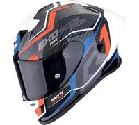 Scorpion EXO R1 Evo Air II Coup Casco, negro-rojo-azul, tamaño S para Hombres
