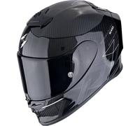 Scorpion EXO R1 Evo Carbon Air Cynergy Casco, Negro/Blanco, Talla S (55/56)
