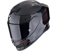 Scorpion Exo R1 EVO Carbon air Cynergy negro y rojo casco integral - Color: NEGRO, Talla: Talla L