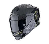 Scorpion Exo R1 EVO Carbon air Cynergy negro y amarillo neon casco integral - Color: NEGRO, Talla: Talla S