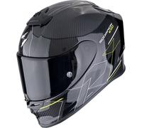 Scorpion Exo R1 EVO Carbon air Cynergy negro y amarillo neon casco integral - Color: NEGRO, Talla: Talla XL