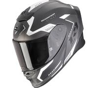Scorpion EXO-R1 Evo Carbon Air Propel Casco integral, negro-blanco, tamaño L para Hombres
