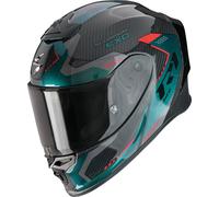 Scorpion EXO-R1 Evo Carbon Air Propel Casco integral, negro-verde, tamaño S para Hombres