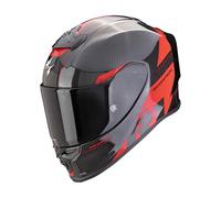 Scorpion Exo R1 EVO Carbon air Rally negro y rojo casco integral - Color: ROJO, Talla: Talla M