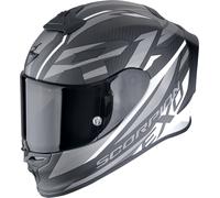 Scorpion EXO-R1 Evo Carbon Air Runner, casco integral S male Mate Negro/Blanco/Gris