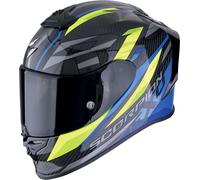 Scorpion EXO-R1 Evo Carbon Air Runner, casco integral S male Negro/Azul/Gris/Amarillo Neón