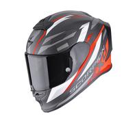 Scorpion EXO-R1 Evo Carbon Air Runner, casco integral L male Mate Negro/Blanco/Gris/Rojo