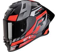 Scorpion EXO-R1 Evo II Air Adrenaline, casco integral S female Negro/Rojo/Plata