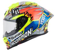 Scorpion EXO-R1 Evo II Air Aron Misano Casco Integral Plata/Azul/Amarillo L unisex