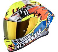 Scorpion EXO-R1 Evo II Air Aron Misano, casco integral S female Plata-Amarillo Neón/Azul/Naranja