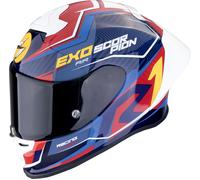 Scorpion EXO-R1 Evo II Air Coup, casco integral S male Azul/Rojo/Amarillo/Blanco