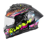 Scorpion EXO-R1 Evo II Air Savage, casco integral S male Negro/Azul/Fucsia/Amarillo