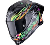 Scorpion EXO-R1 Evo II Air Savage, casco integral XS male Negro/Verde/Naranja/Lila