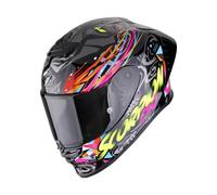Scorpion Exo R1 EVO II air Savage negro, azul y rosa casco integral - Color: AZUL, Talla: Talla XS