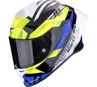 Scorpion EXO-R1 Evo II Air Valere Casco integral, negro/azul/amarillo, Talla M (57/58)