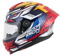 Scorpion EXO-RACE Air Kobra Casco Integral Azul/Amarillo/Rojo M unisex