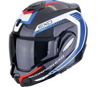 Scorpion EXO-Tech Evo Carbon Cosy, casco modular XL male Negro/Blanco/Azul/Rojo